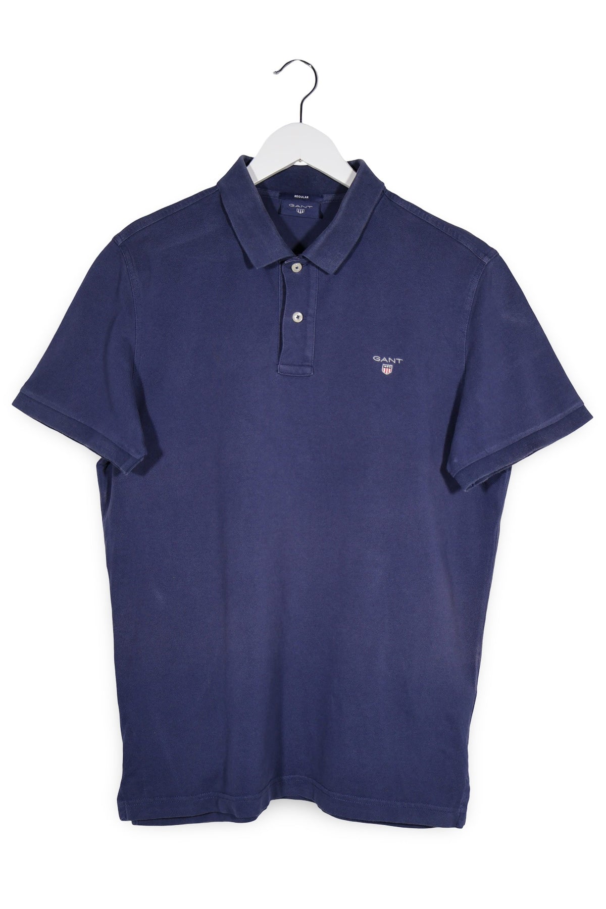 Tricou GANT bleumarin mărime M vedere din față second-hand premium
