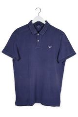 Tricou GANT bleumarin mărime M vedere din față second-hand premium