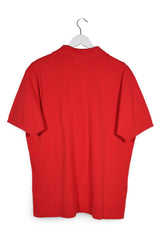 Tricou Lacoste roșu mărime XL vedere din spate second-hand premium