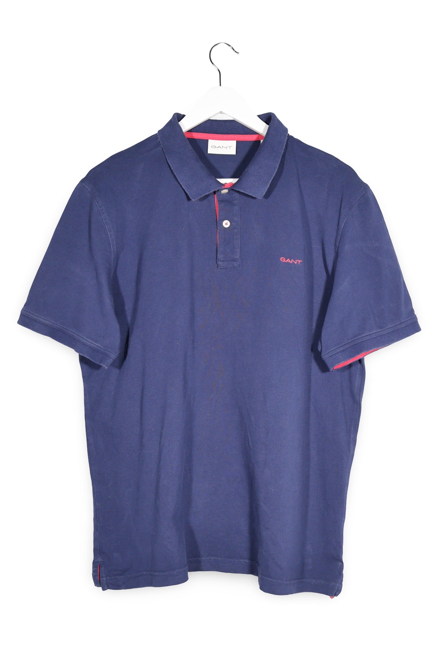 Tricou GANT bleumarin mărime XL vedere din față second-hand premium