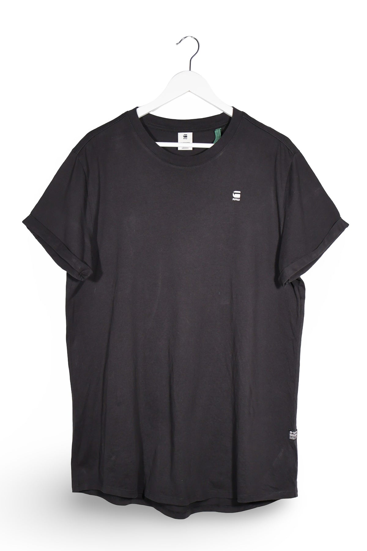 Tricou G-STAR RAW negru mărime L vedere din față second-hand premium