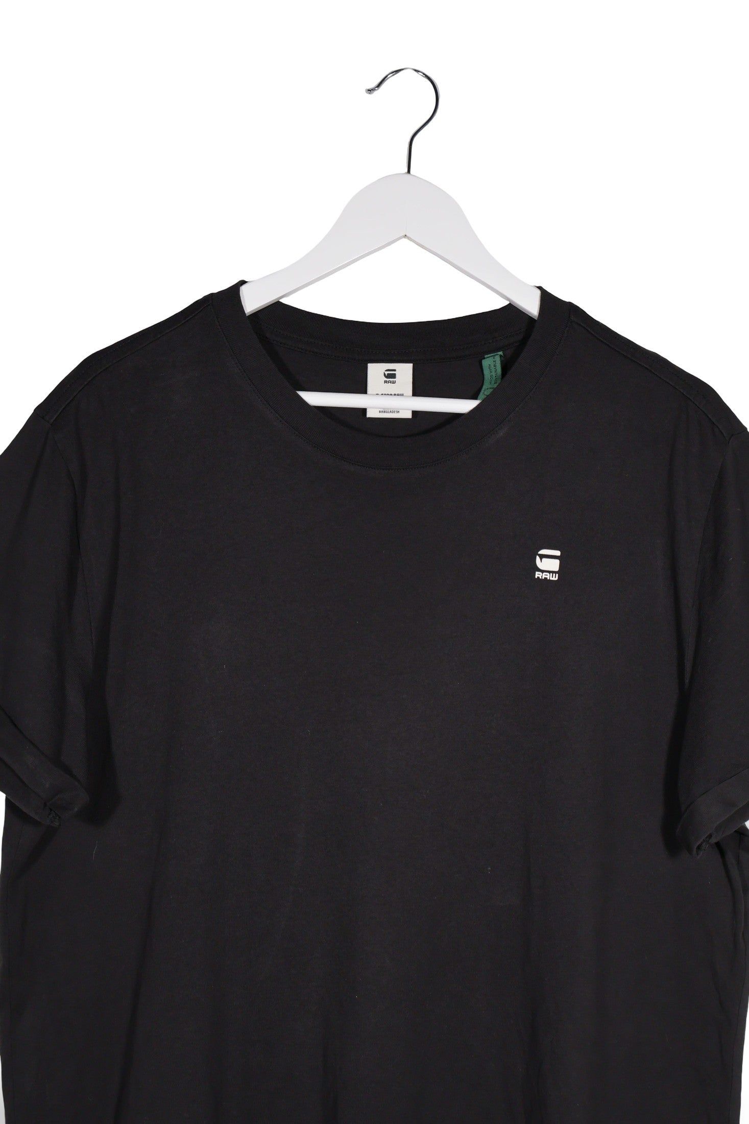 Tricou G-STAR RAW negru mărime L detaliu material și croială second-hand premium