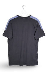 Tricou adidas negru, albastru mărime M vedere din spate second-hand premium