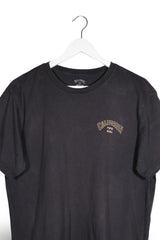 Tricou Billabong negru mărime L detaliu material și croială second-hand premium