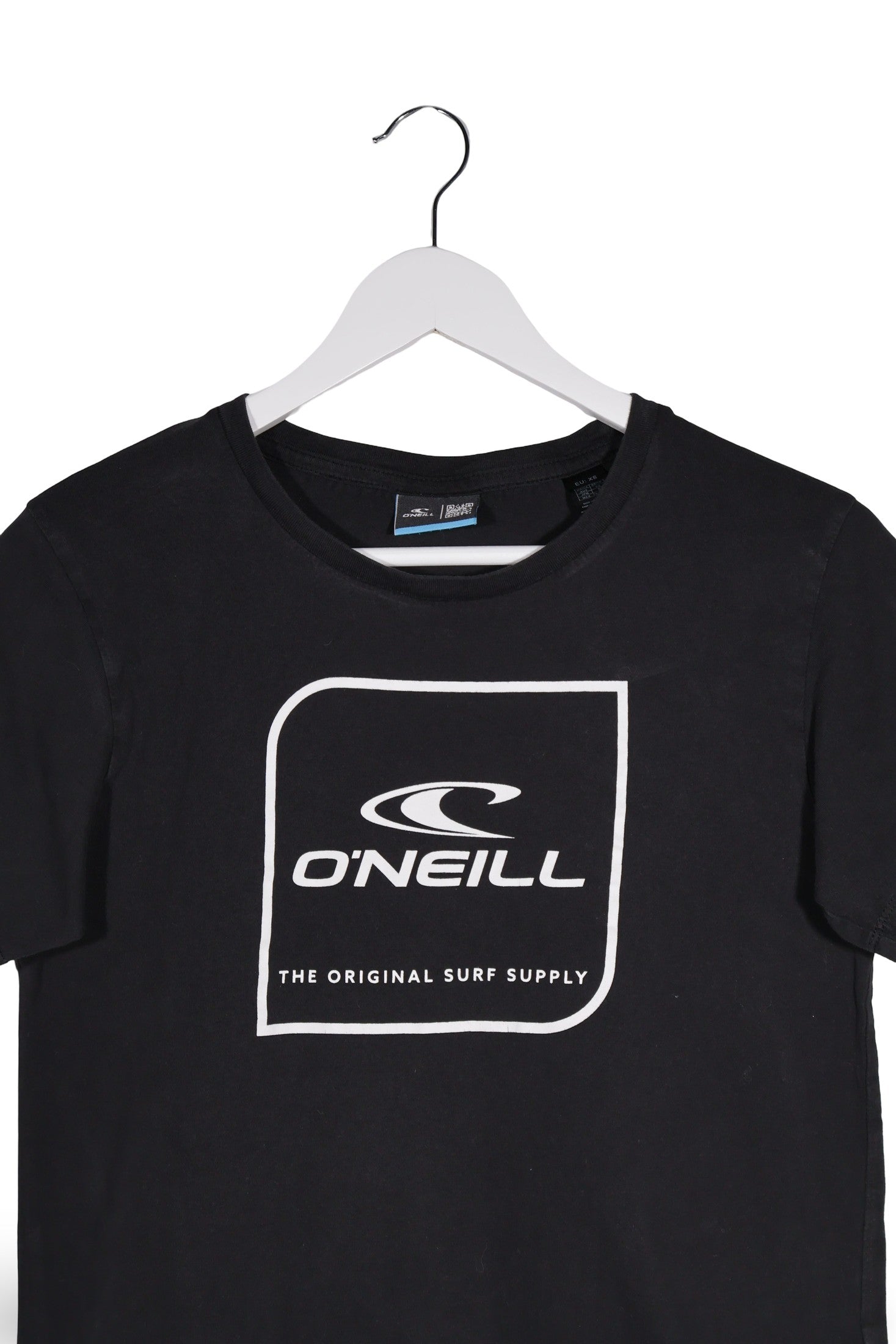Tricou O'Neill negru mărime XS detaliu material și croială second-hand premium