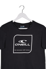 Tricou O'Neill negru mărime XS detaliu material și croială second-hand premium