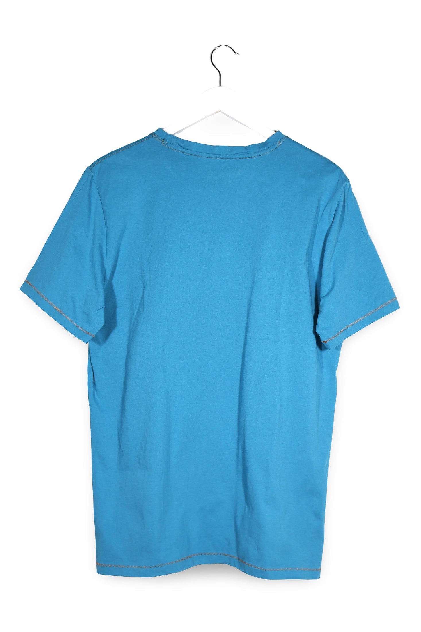 Tricou Mustang albastru mărime M vedere din spate second-hand premium
