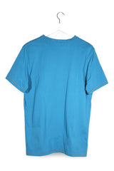 Tricou Mustang albastru mărime M vedere din spate second-hand premium