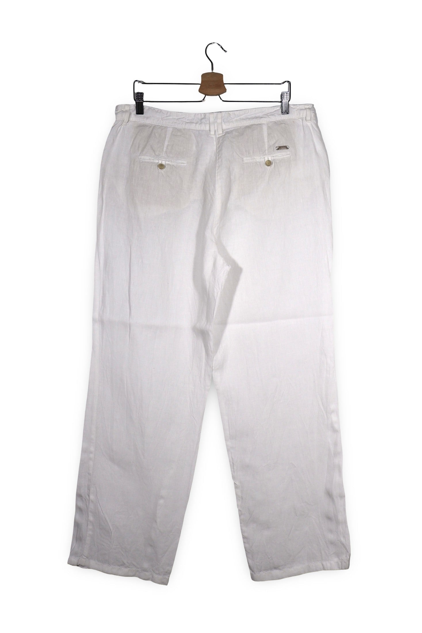 Pantaloni BRAX alb mărime XL vedere din spate second-hand premium