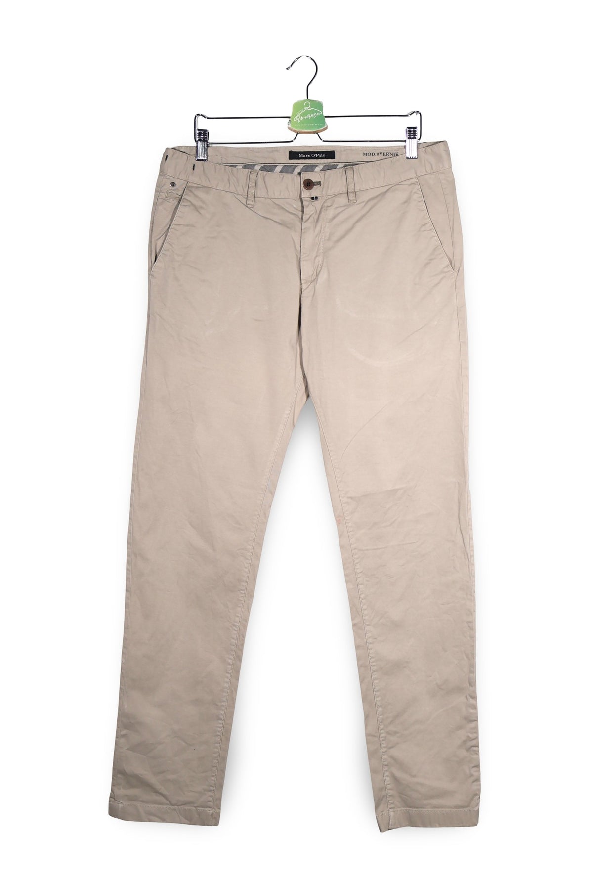 Pantaloni Marc O'Polo bej mărime L vedere din față second-hand premium