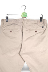 Pantaloni Marc O'Polo bej mărime L detaliu material și croială second-hand premium