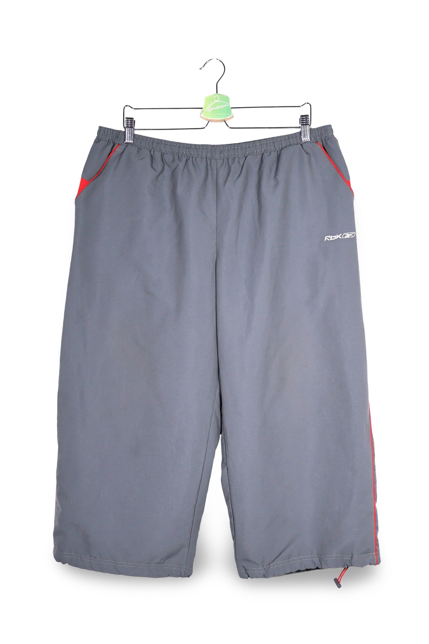 Pantaloni 2/3 Reebok gri mărime 3XL vedere din față second-hand premium