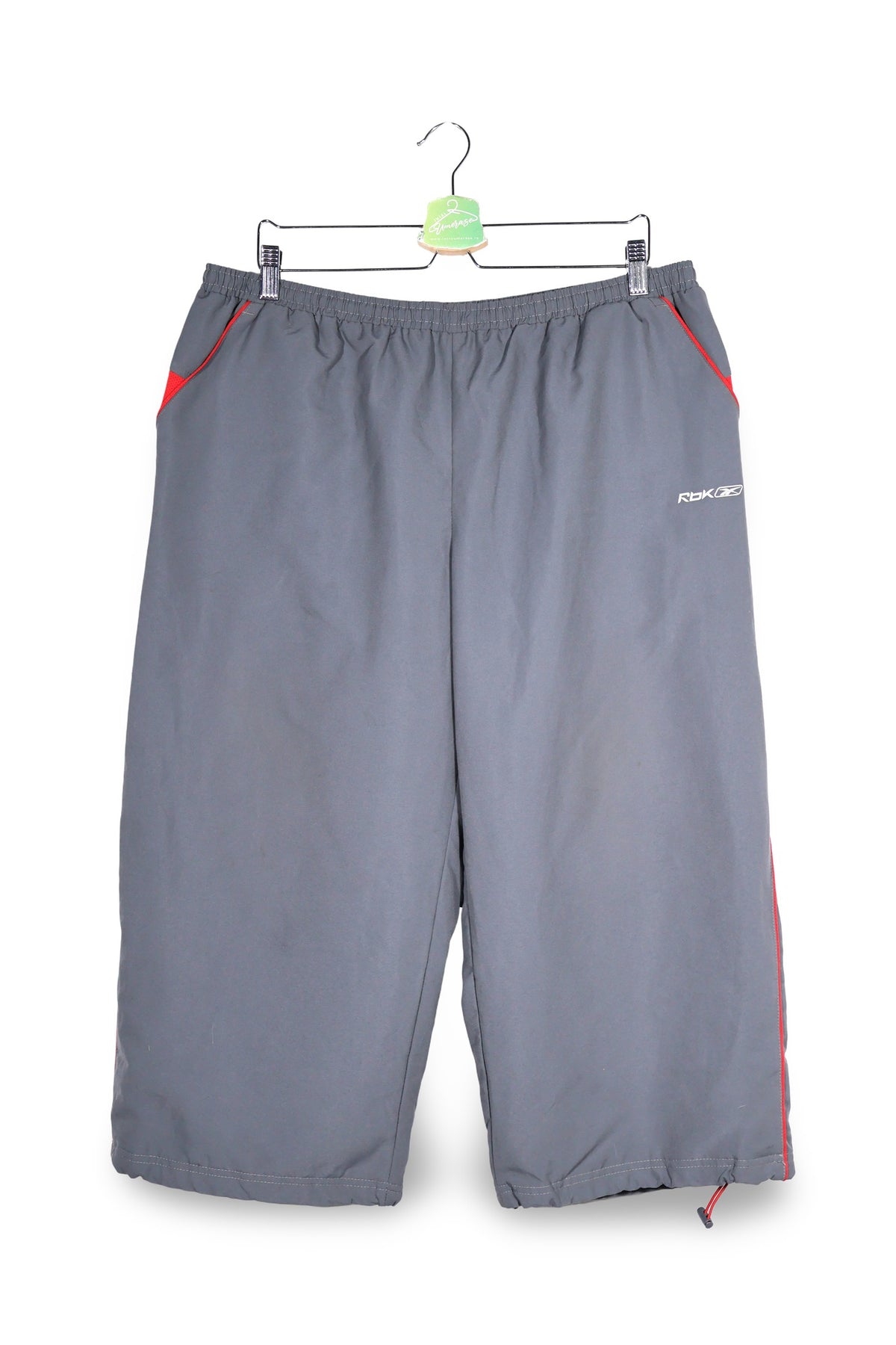 Pantaloni 2/3 Reebok gri mărime 3XL vedere din față second-hand premium