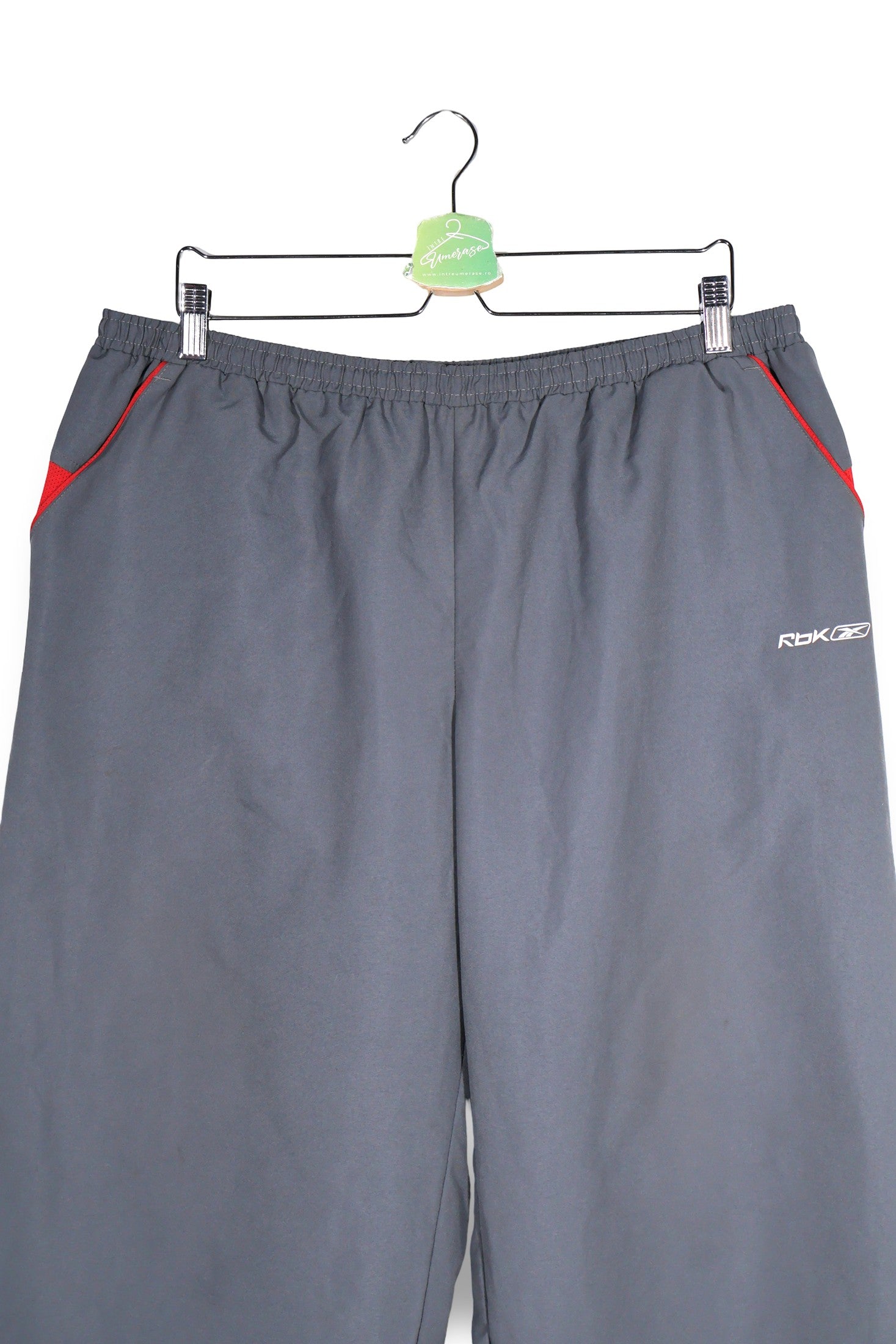 Pantaloni 2/3 Reebok gri mărime 3XL detaliu material și croială second-hand premium