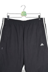 Pantaloni 2/3 adidas negru mărime L detaliu material și croială second-hand premium
