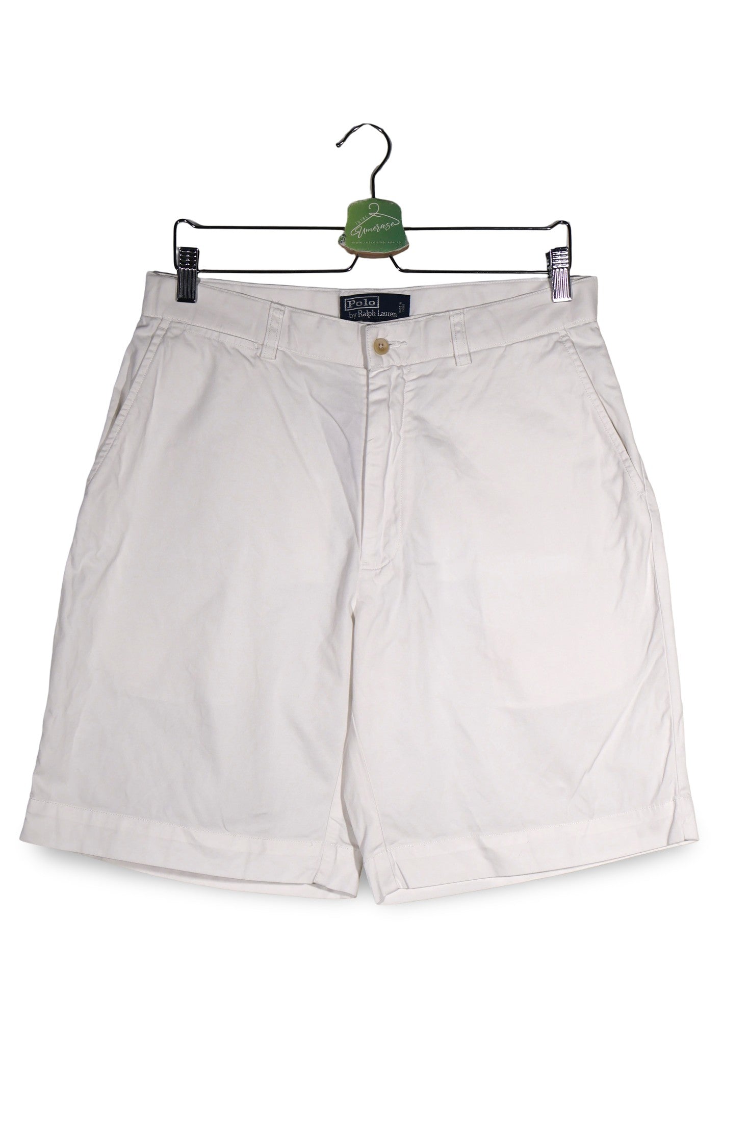 Pantaloni scurti Polo by Ralph Lauren alb mărime S vedere din față second-hand premium