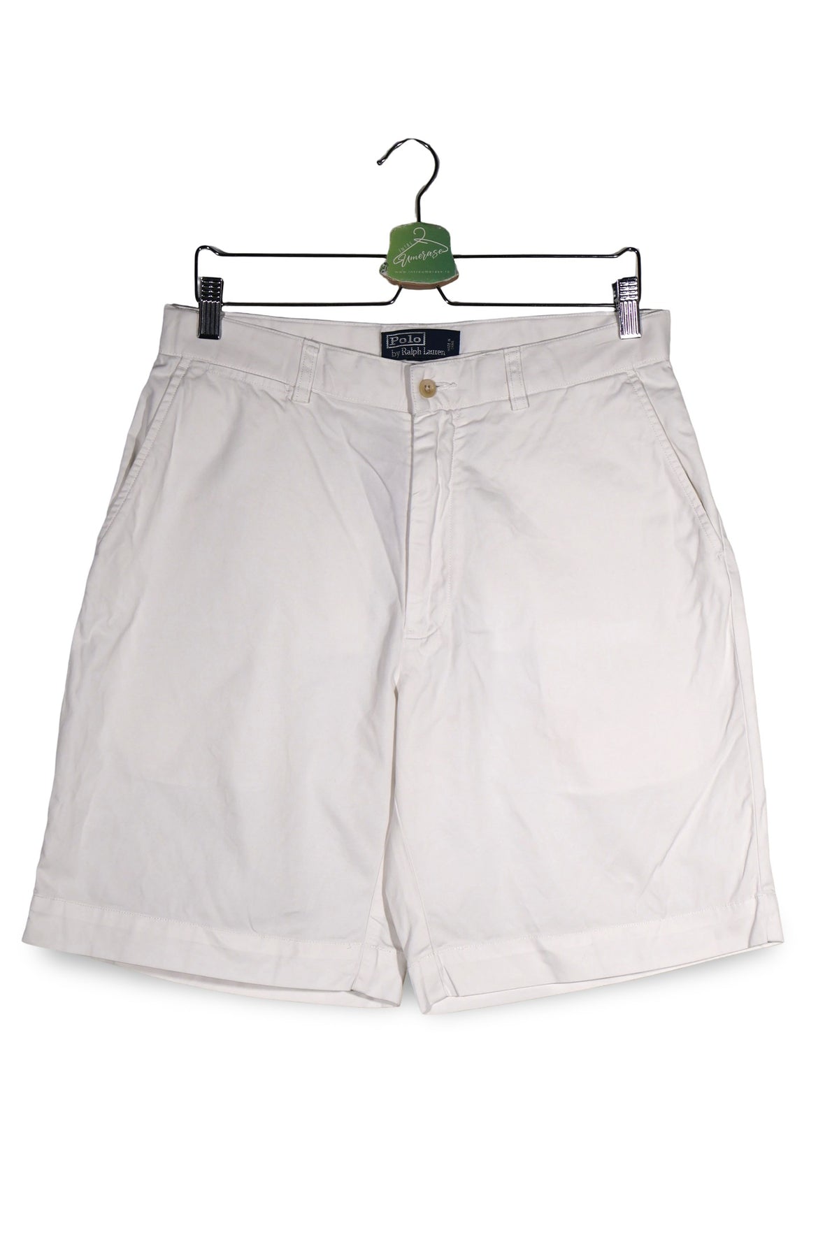 Pantaloni scurti Polo by Ralph Lauren alb mărime S vedere din față second-hand premium