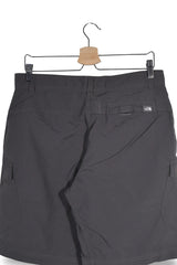 Blugi scurti The North Face gri-antracit mărime S detaliu material și croială second-hand premium