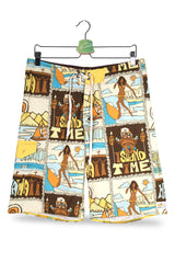 Pantaloni scurti Billabong multicolor mărime M vedere din față second-hand premium