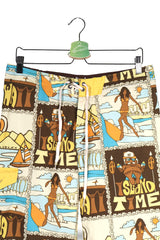 Pantaloni scurti Billabong multicolor mărime M detaliu material și croială second-hand premium