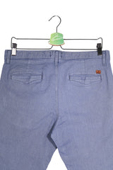 Pantaloni scurti JACK & JONES albastru mărime M detaliu material și croială second-hand premium