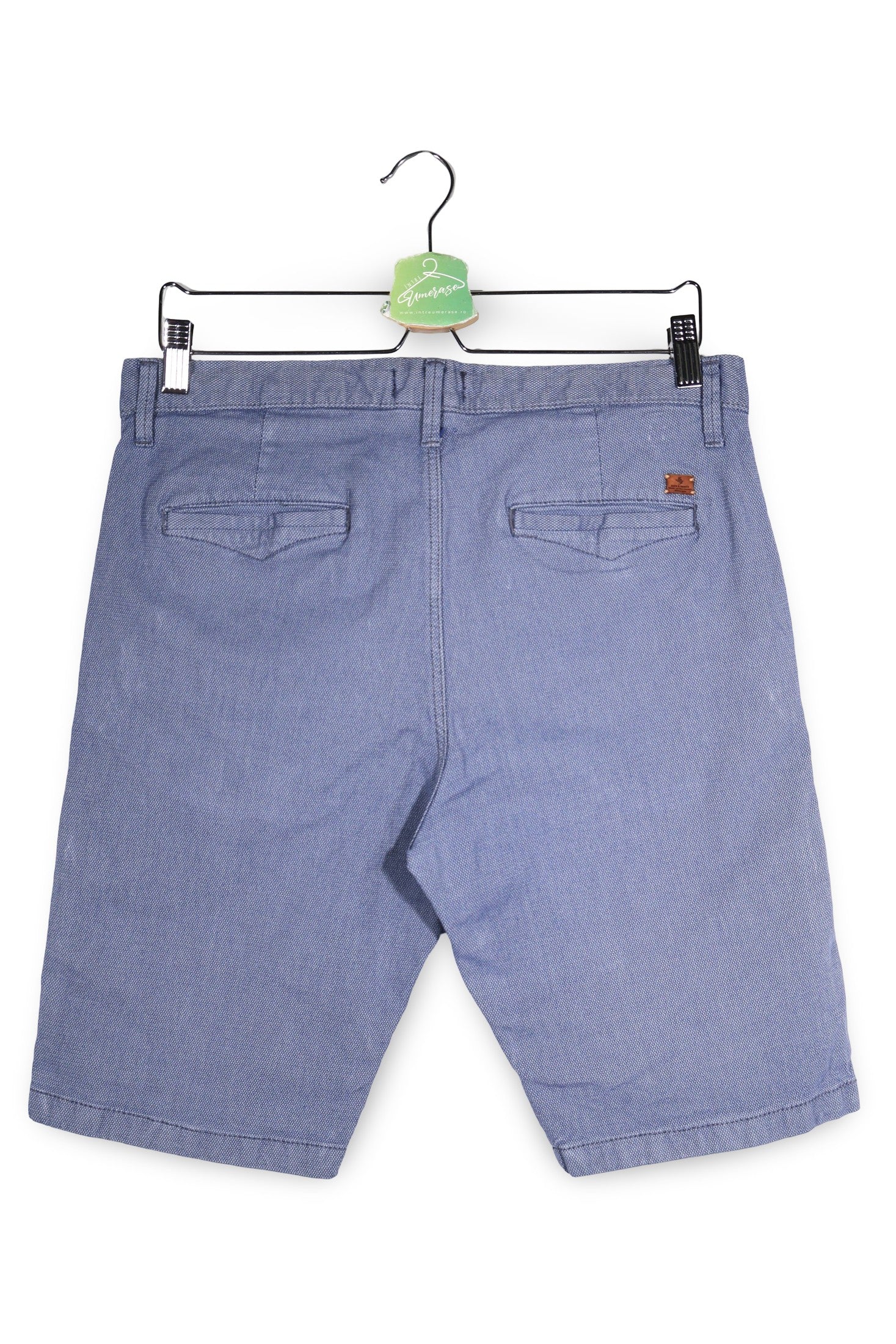 Pantaloni scurti JACK & JONES albastru mărime M vedere din spate second-hand premium