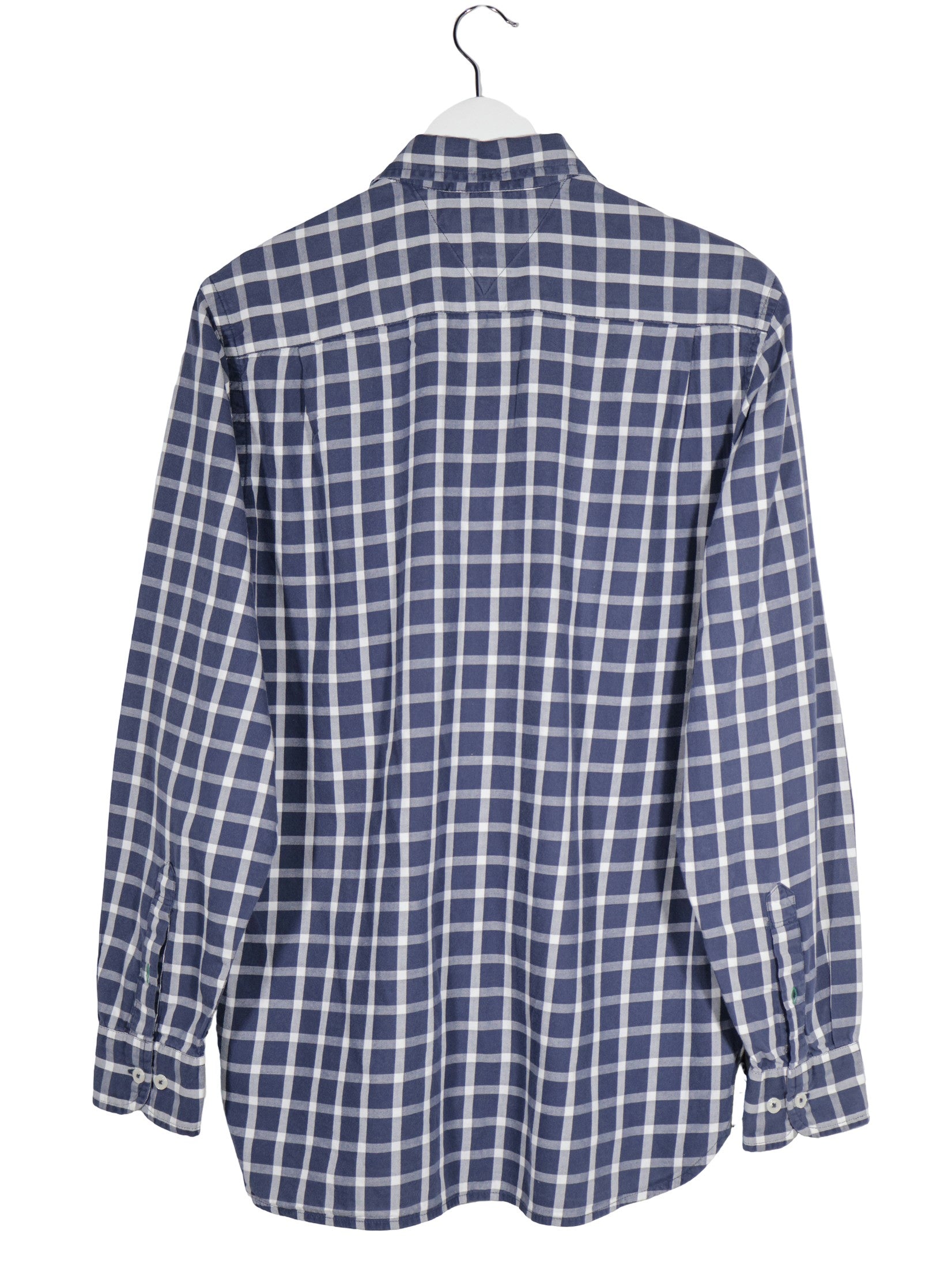 Camasa Tommy Hilfiger bleumarin, alb, verde mărime S vedere din spate second-hand premium