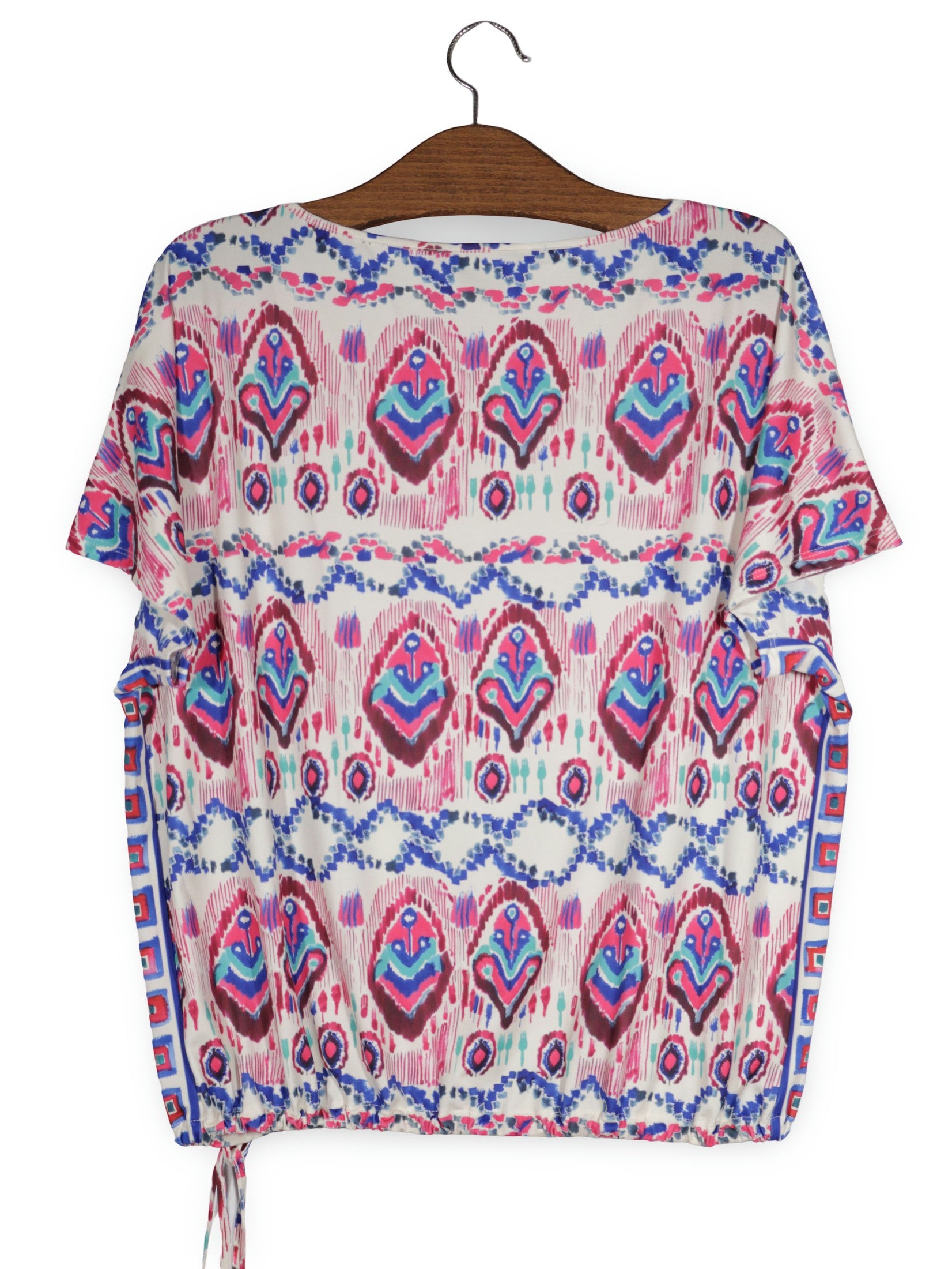 Tricou Oui alb, roz, albastru, turcoaz, mov mărime XL vedere din spate second-hand premium