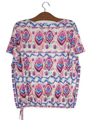 Tricou Oui alb, roz, albastru, turcoaz, mov mărime XL vedere din spate second-hand premium