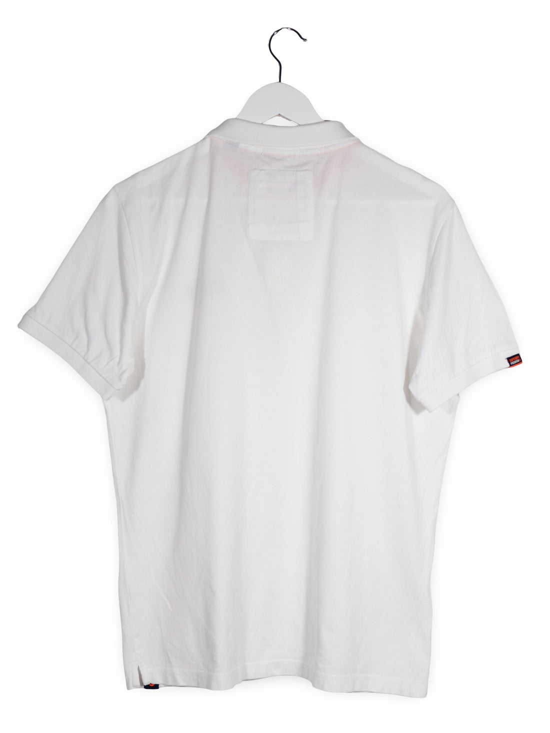 Tricou Superdry alb mărime L vedere din spate second-hand premium
