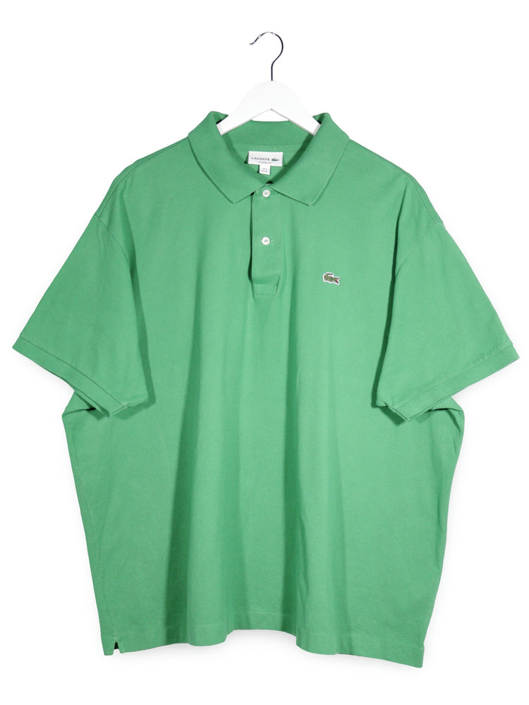 Tricou Lacoste verde mărime 4XL+ vedere din față second-hand premium