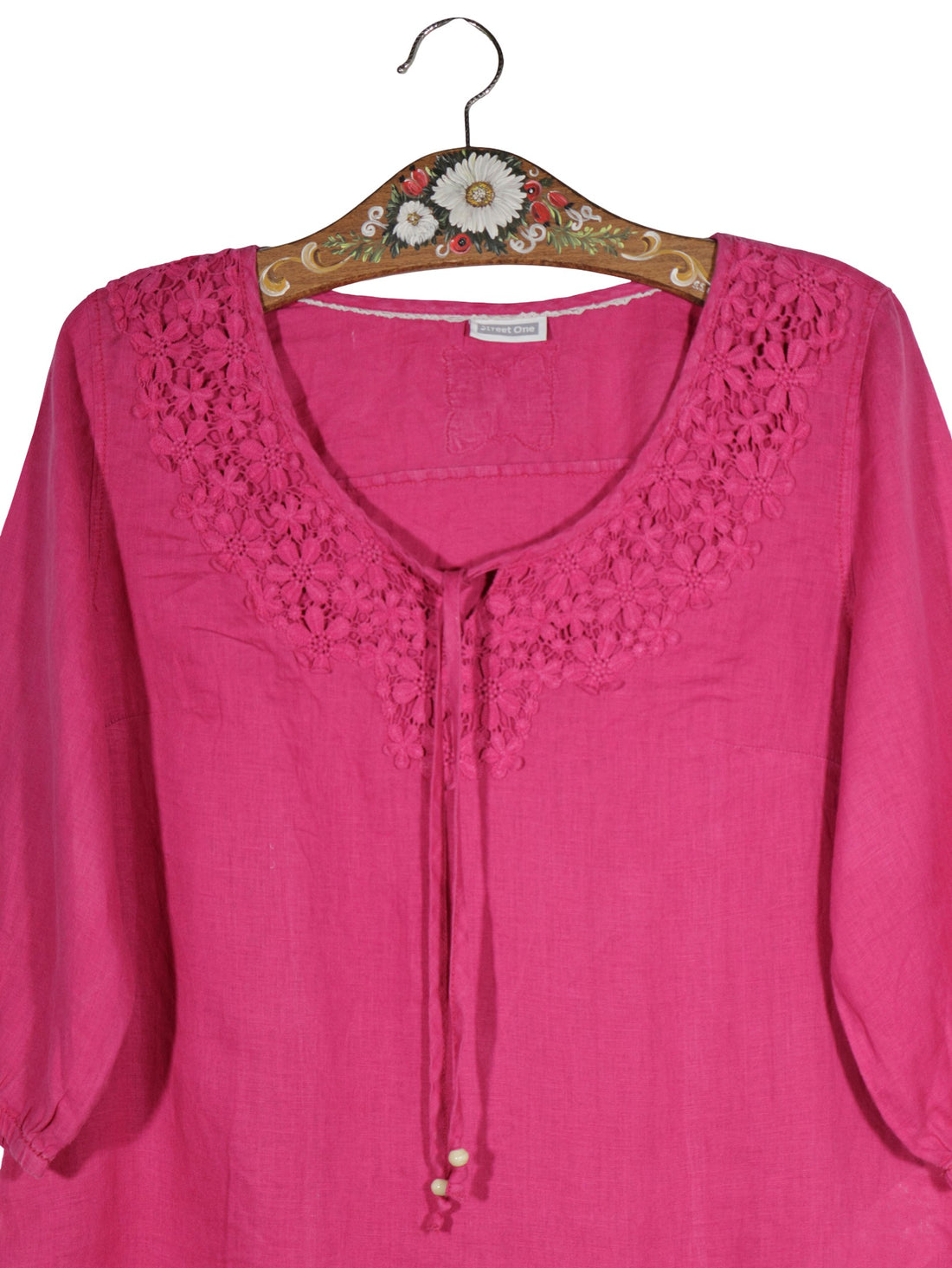 Camasa Street One fucsia mărime M detaliu material și croială second-hand premium