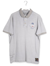 Tricou Napapijri gri deschis mărime XXL vedere din față second-hand premium
