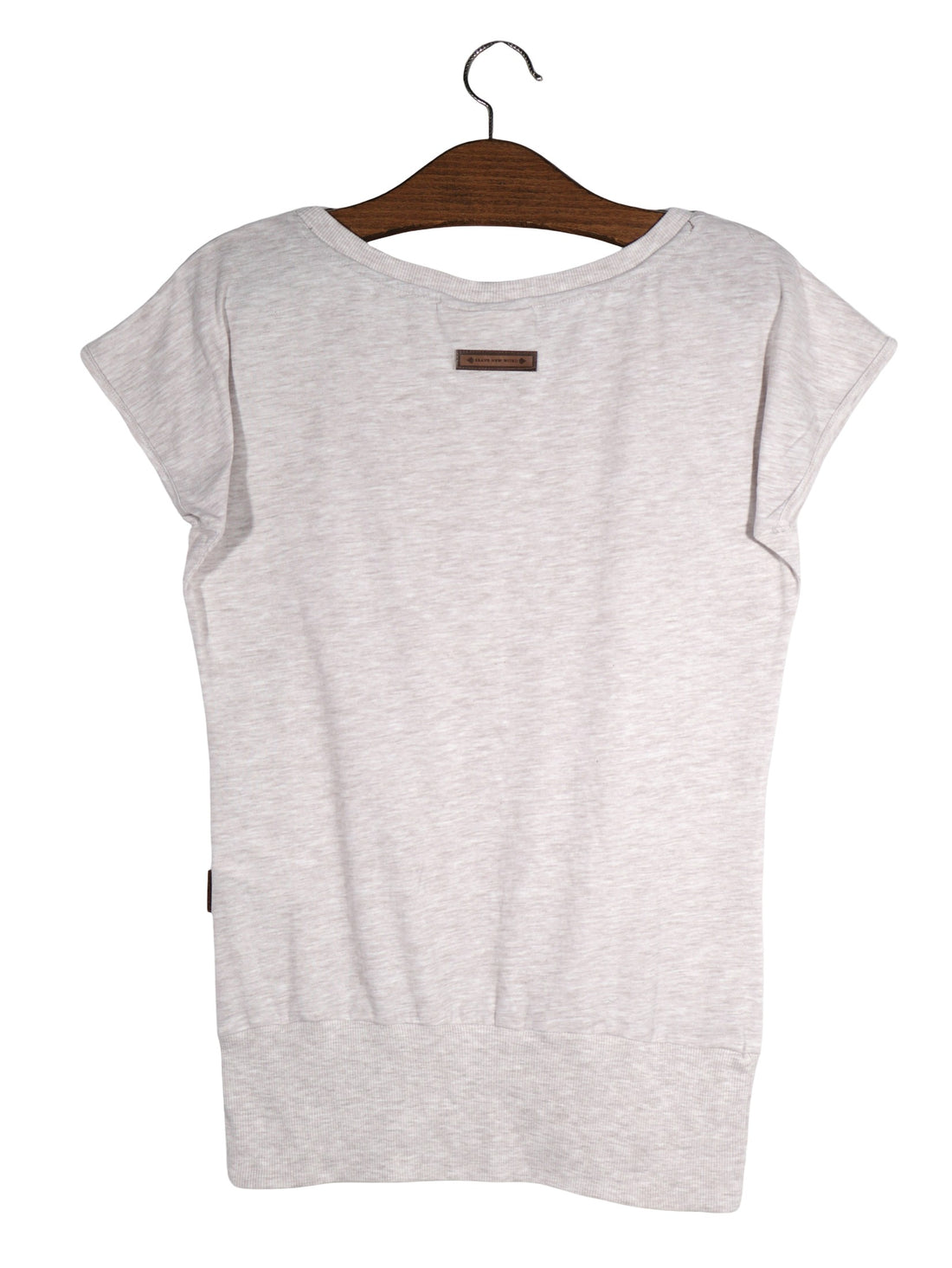 Tricou Naketano gri deschis melanj mărime XL vedere din spate second-hand premium