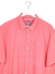 Camasa Tommy Hilfiger coral roz mărime XXL detaliu material și croială second-hand premium