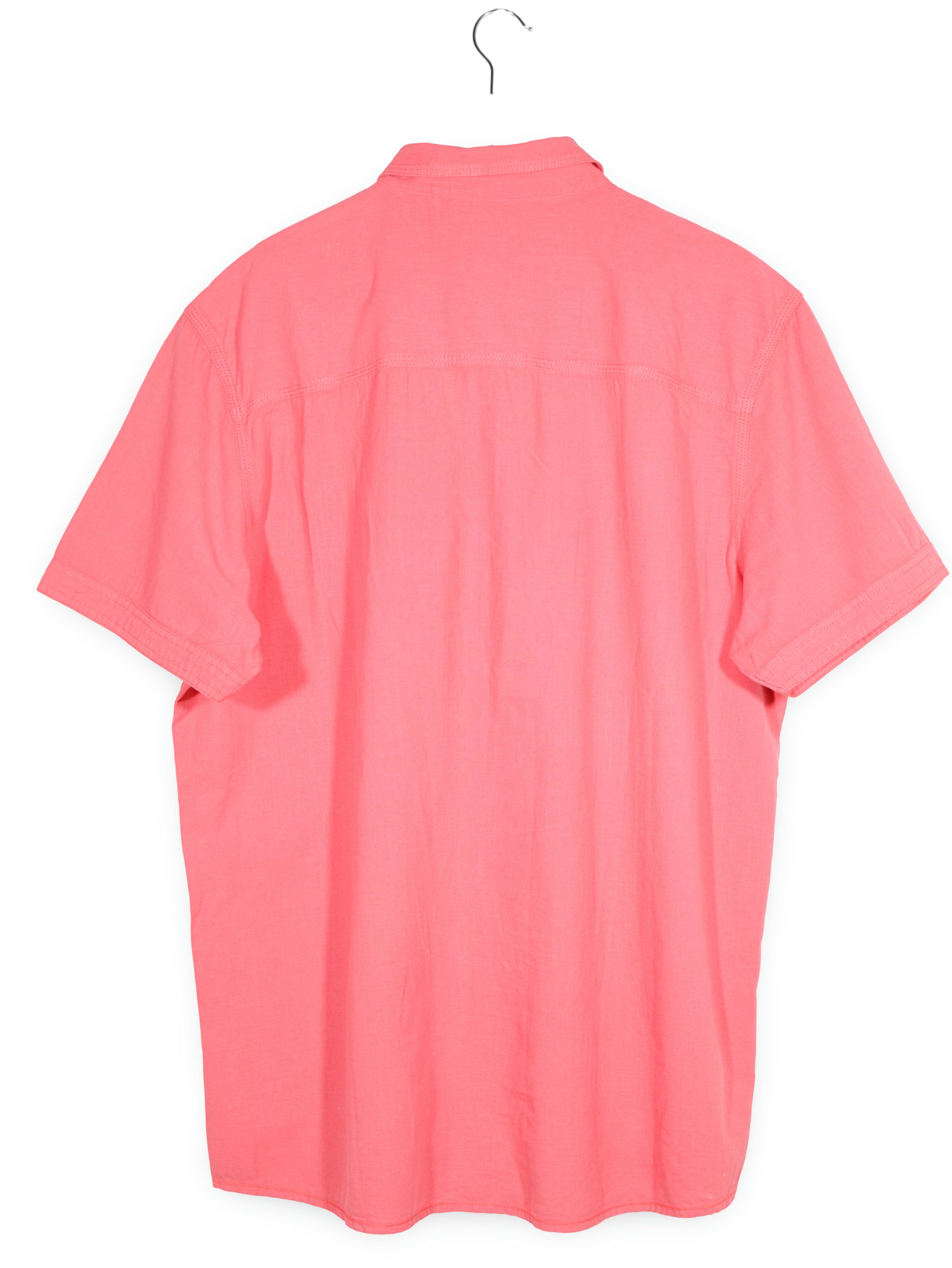 Camasa Tommy Hilfiger coral roz mărime XXL vedere din spate second-hand premium