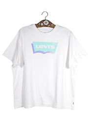 Tricou Levi's alb mărime XL vedere din față second-hand premium
