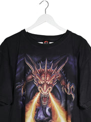 Tricou Hero Buff negru mărime XL detaliu material și croială second-hand premium