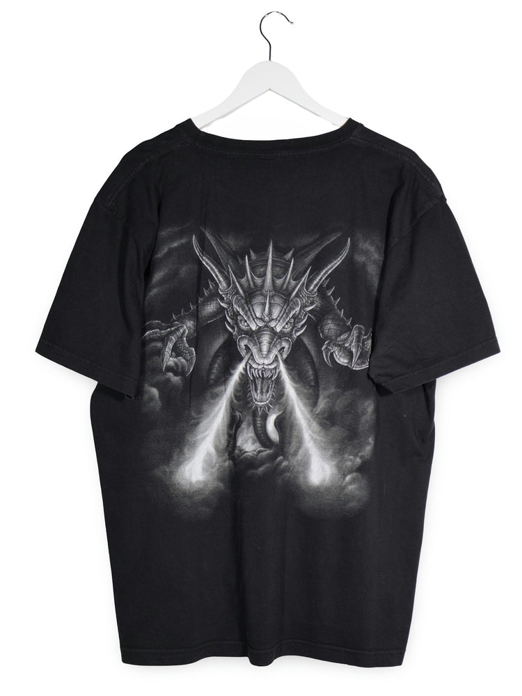 Tricou Hero Buff negru mărime XL vedere din spate second-hand premium