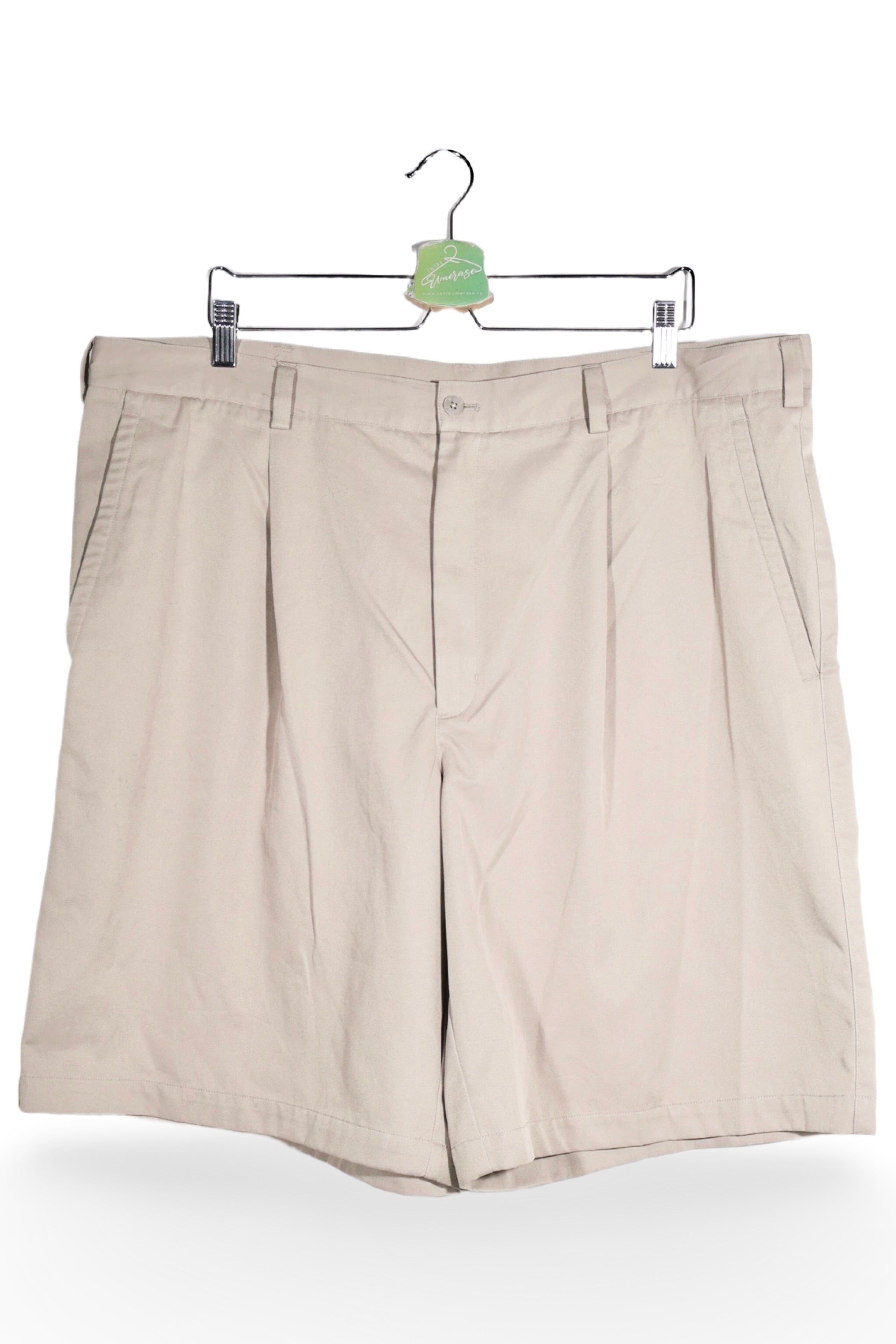 Pantaloni scurți - NIKE chino bej plisat pentru golf – L – Bărbați - fata