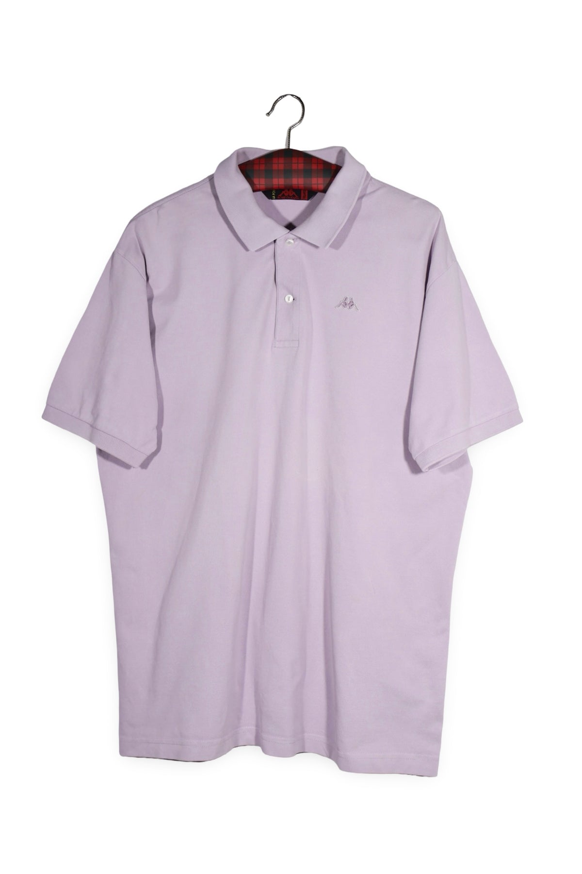 Tricou - Kappa polo lila din bumbac – XL – Bărbați - fata