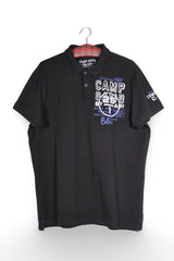 Tricou - Camp David negru cu imprimeu grafic contrastant – XXL – Bărbați - fata