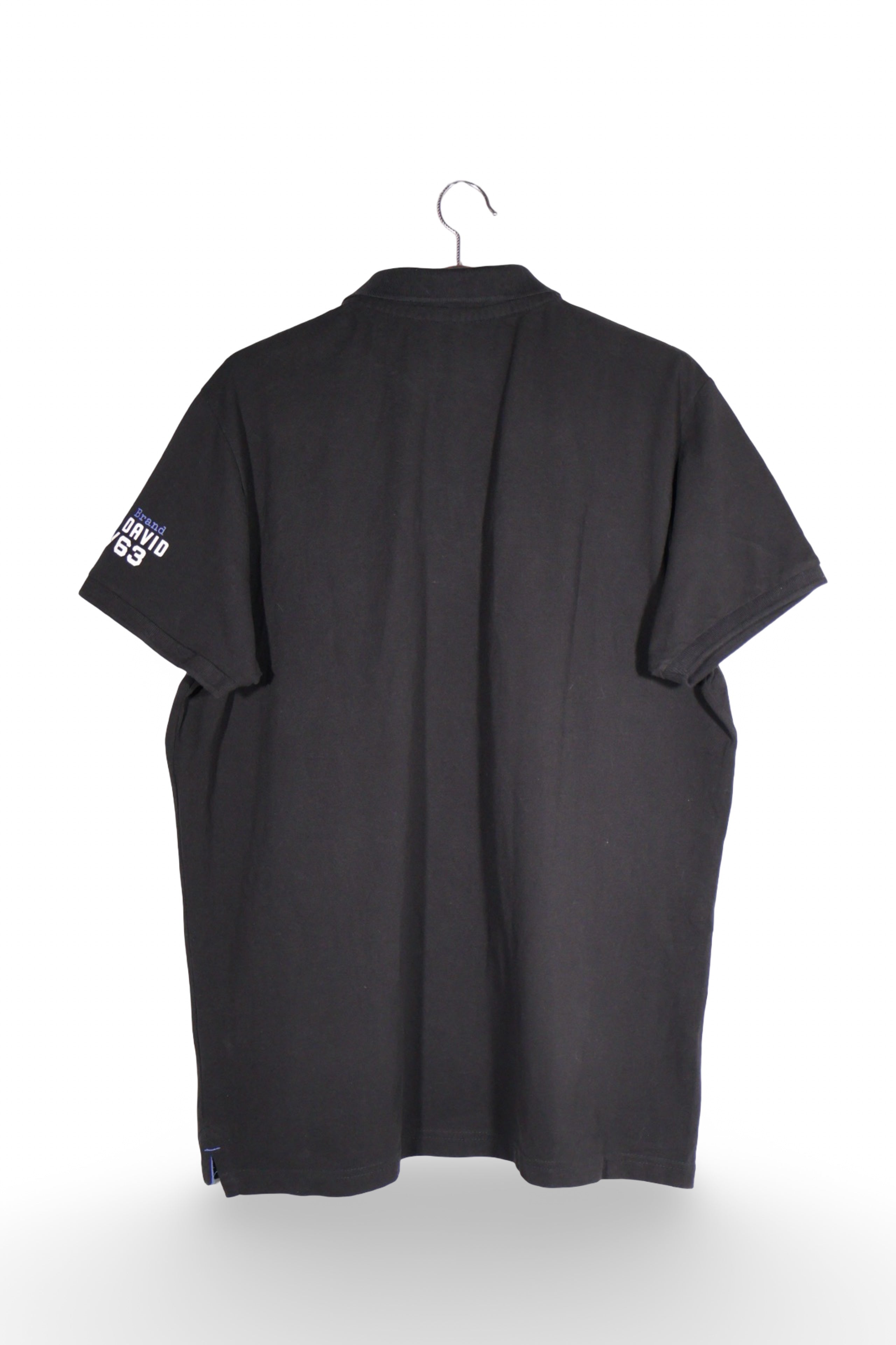 Tricou - Camp David negru cu imprimeu grafic contrastant – XXL – Bărbați - spate