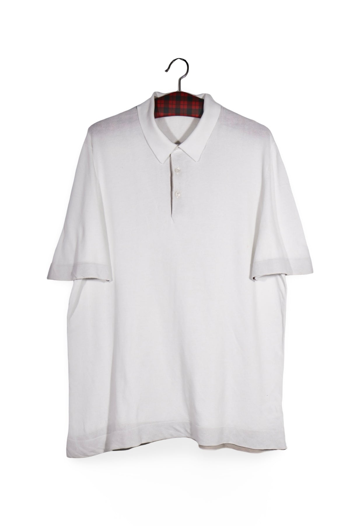Tricou - Premium alb polo din bumbac – XL – Bărbați - fata