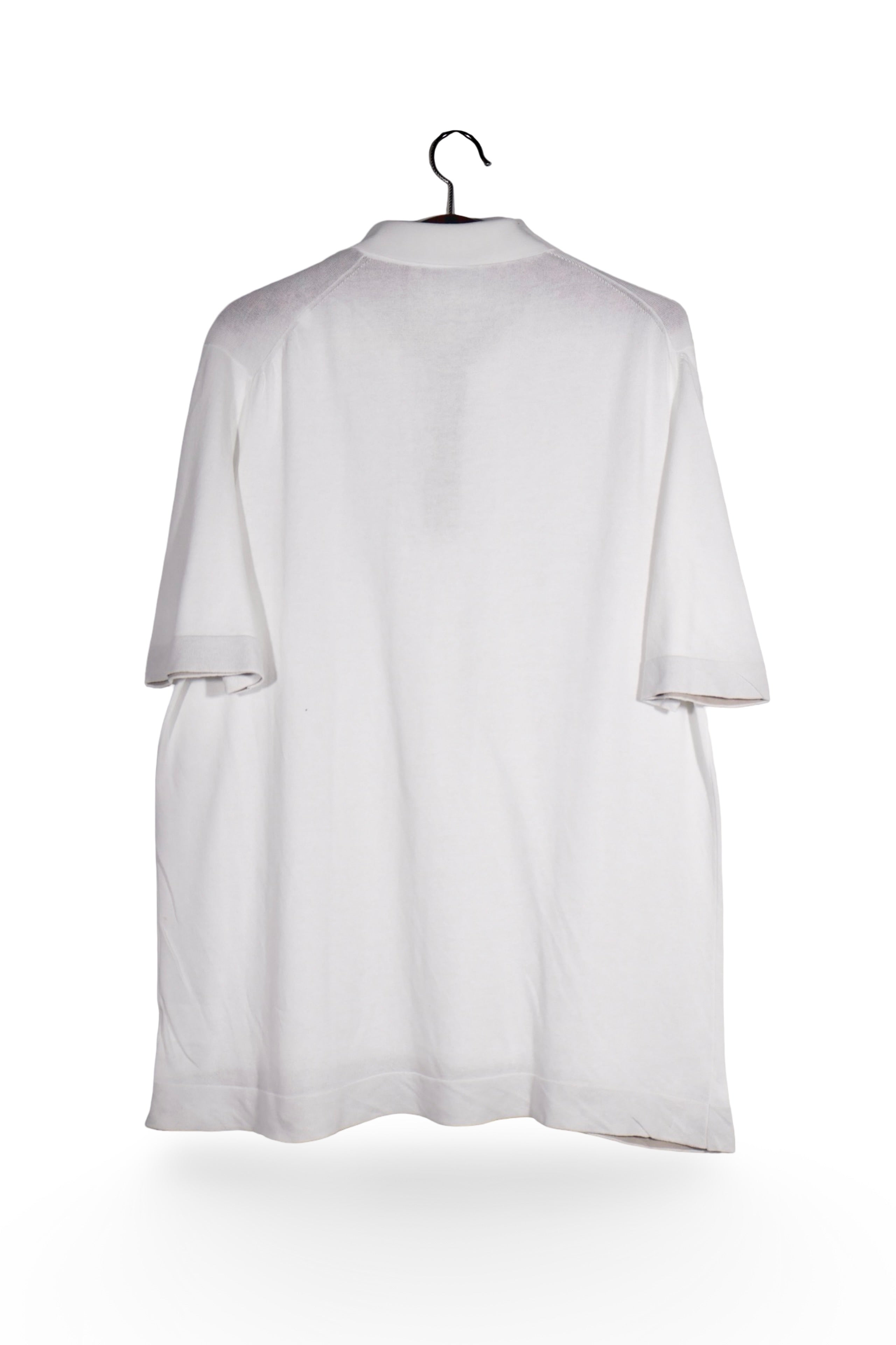 Tricou - Premium alb polo din bumbac – XL – Bărbați - spate