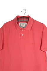 Tricou - Camel polo rosu din bumbac – M – Bărbați - detaliu
