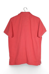 Tricou - Camel polo rosu din bumbac – M – Bărbați - spate