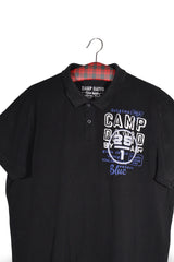 Tricou - Camp David negru cu imprimeu grafic sport – XXL – Bărbați - detaliu