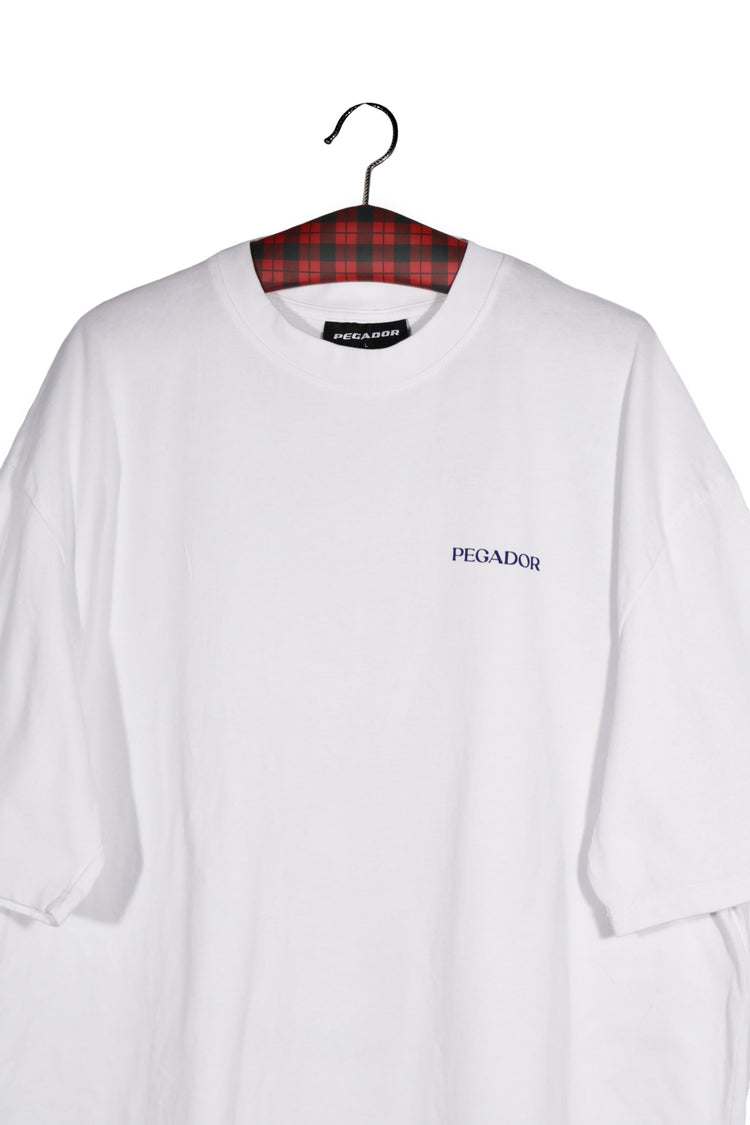Tricou - Premium alb cu imprimeu grafic la spate – L – Bărbați - detaliu
