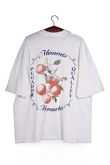 Tricou - Premium alb cu imprimeu grafic la spate – L – Bărbați - spate